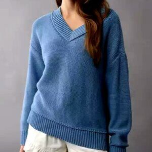 American Eagle (Aerie) 100% cotton v-neck oversized sweater size S